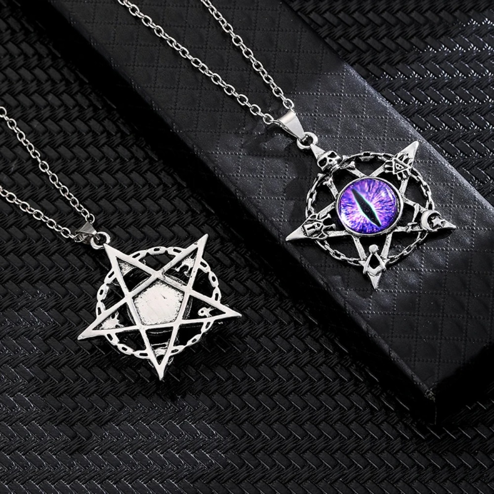 Five pointed star shaped devil - Women Fashion Necklace ulasan dan harga