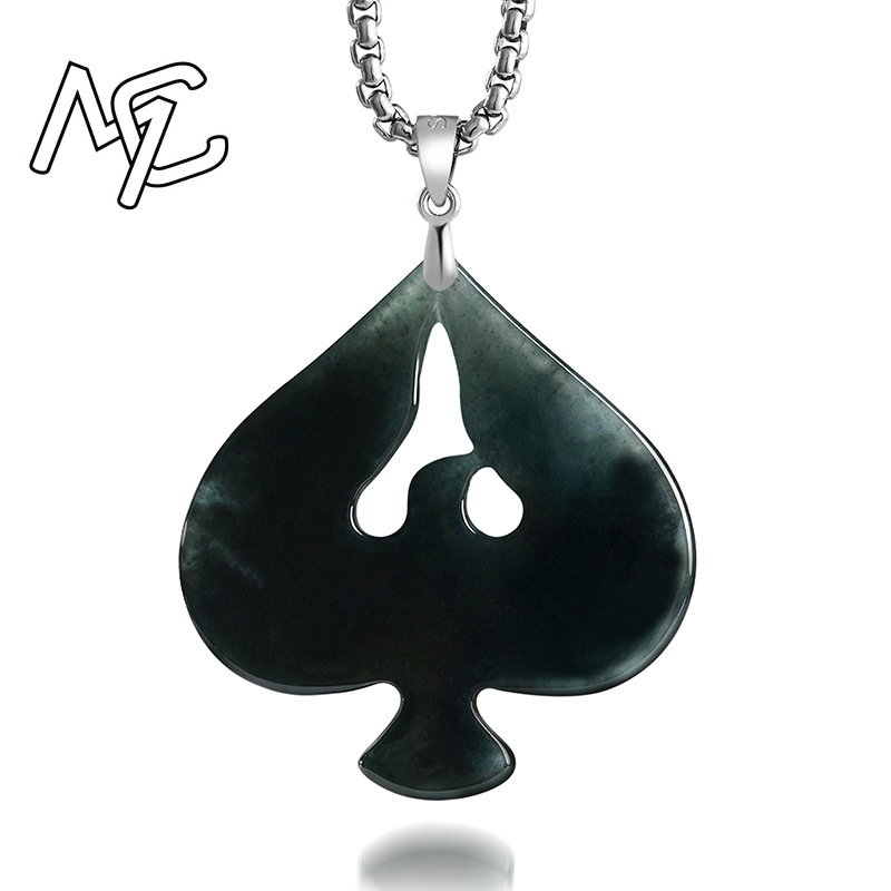 S925 Silver Natural Jade Black - Women Fashion Necklace ulasan dan harga