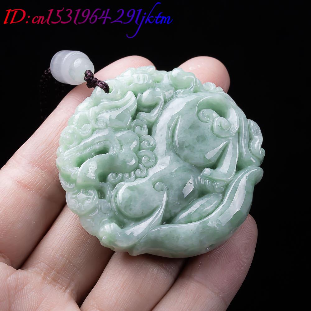 Natural Myanmar Jadeite Pixiu  - Women Fashion Necklace ulasan dan harga