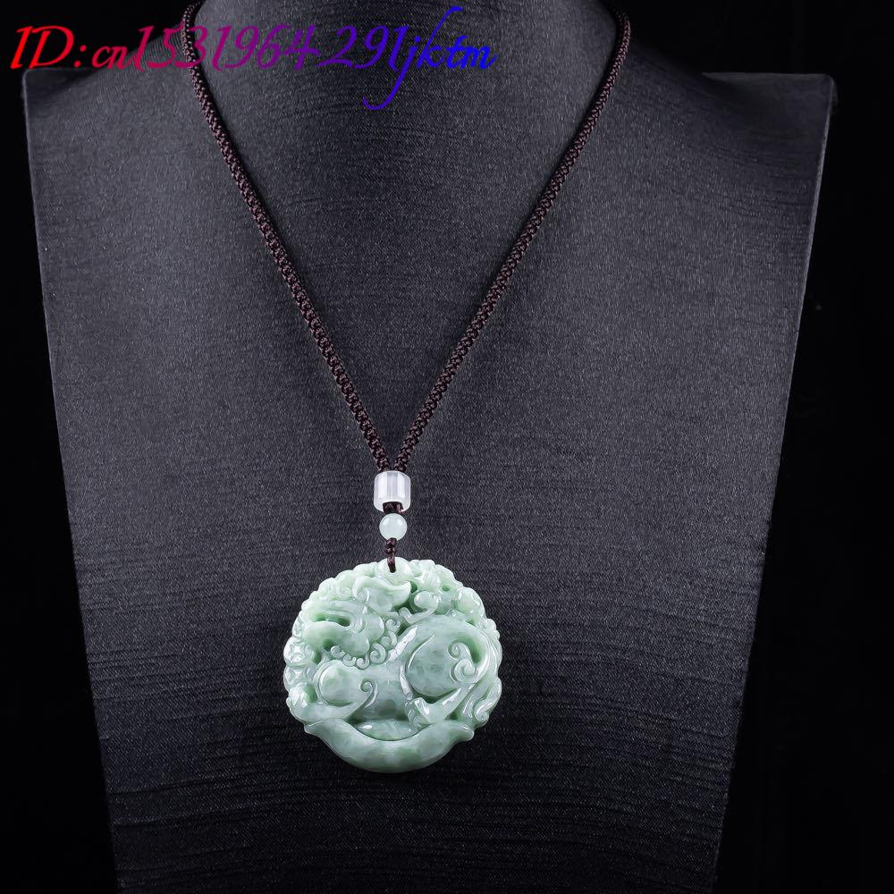 Natural Myanmar Jadeite Pixiu  - Women Fashion Necklace ulasan dan harga
