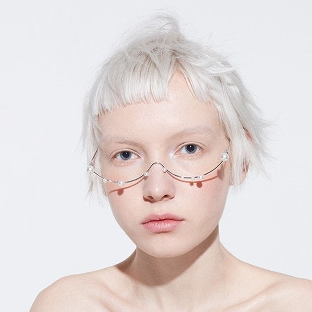 Stonefans Imitation Pearl Glas - Women'S Fashion Eyeglass Frames ulasan dan harga
