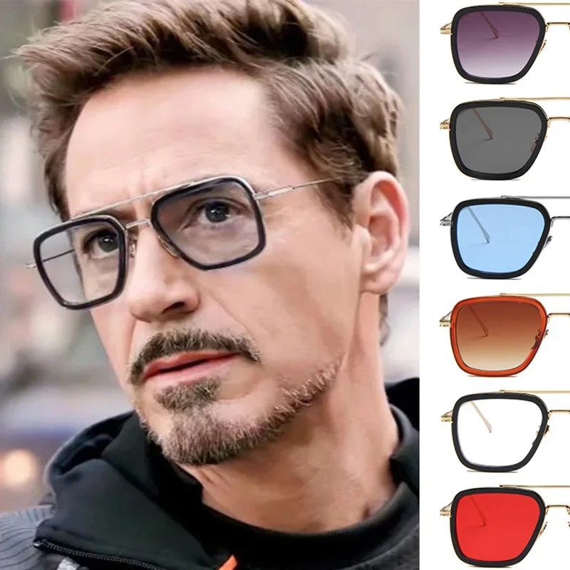 Steam Punk Tony Stark Sunglass - Women'S Fashion Eyeglass Frames ulasan dan harga